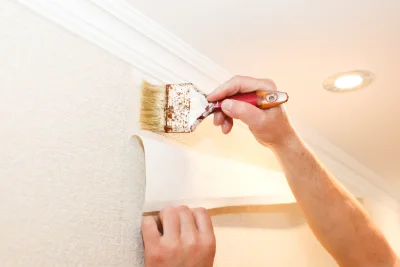 Pose de papier peint à Villettes — revêtements muraux et toiles de verre